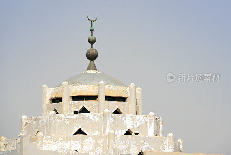 中央清真寺-圆顶与新月的最后，Edaga quarter，马萨瓦，厄立特里亚